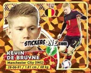 Sticker De Bruyne - Copa Mundial Russia 2018 n. 458 - GOL
