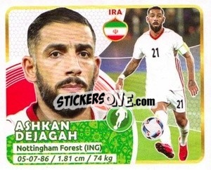 Sticker Dejagah - Copa Mundial Russia 2018 n. 152 - GOL
