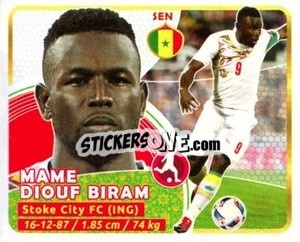 Sticker Diouf - Copa Mundial Russia 2018 - GOL
