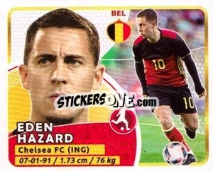 Sticker Eden Hazard - Copa Mundial Russia 2018 n. 461 - GOL
