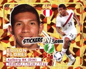 Sticker Edison Flores - Copa Mundial Russia 2018 n. 188 - GOL
