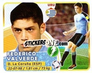 Sticker Federico Valverde - Copa Mundial Russia 2018 n. 56 - GOL
