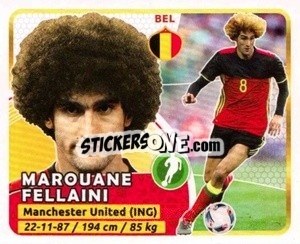 Sticker Fellaini - Copa Mundial Russia 2018 n. 457 - GOL
