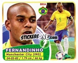 Sticker Fernandinho - Copa Mundial Russia 2018 - GOL
