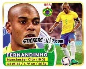Sticker Fernandinho - Copa Mundial Russia 2018 n. 312 - GOL
