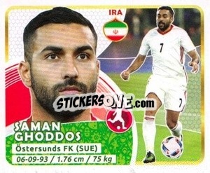 Sticker Ghoddos - Copa Mundial Russia 2018 n. 155 - GOL
