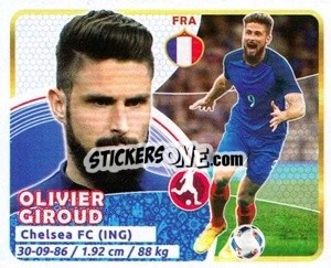 Sticker Giroud - Copa Mundial Russia 2018 n. 174 - GOL

