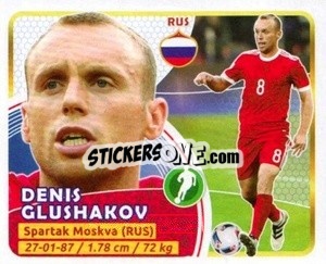 Sticker Glushakov - Copa Mundial Russia 2018 n. 39 - GOL
