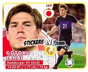 Sticker Gotoku Sakai - Copa Mundial Russia 2018 n. 576 - GOL
