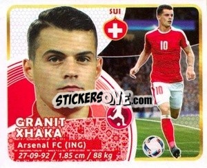 Sticker Granit Xhaka - Copa Mundial Russia 2018 n. 333 - GOL
