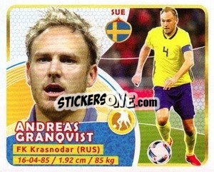 Sticker Granqvist - Copa Mundial Russia 2018 - GOL
