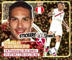 Sticker Guerrero - Copa Mundial Russia 2018 n. 191 - GOL
