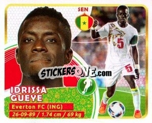 Sticker Gueye - Copa Mundial Russia 2018 n. 563 - GOL
