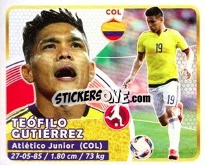 Sticker Gutierrez - Copa Mundial Russia 2018 n. 534 - GOL
