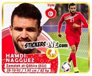 Sticker Hamdi Nagguez - Copa Mundial Russia 2018 n. 506 - GOL
