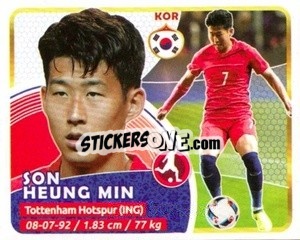 Sticker Heung-Min - Copa Mundial Russia 2018 n. 442 - GOL
