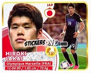 Sticker Hiroki Sakai - Copa Mundial Russia 2018 - GOL
