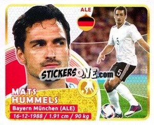 Sticker Hummels - Copa Mundial Russia 2018 n. 381 - GOL
