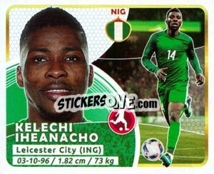 Sticker Iheanacho - Copa Mundial Russia 2018 - GOL
