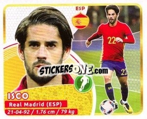 Sticker Isco - Copa Mundial Russia 2018 n. 134 - GOL
