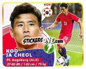 Sticker Ja-Cheol - Copa Mundial Russia 2018 - GOL
