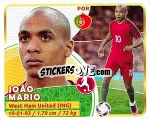 Sticker Joao Mario - Copa Mundial Russia 2018 n. 119 - GOL
