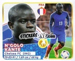 Sticker Kanté - Copa Mundial Russia 2018 n. 164 - GOL
