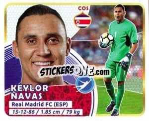 Sticker Keylor Navas - Copa Mundial Russia 2018 n. 341 - GOL
