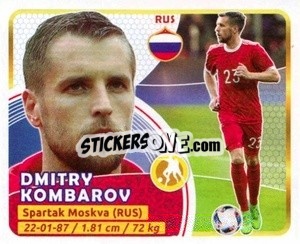 Sticker Kombarov - Copa Mundial Russia 2018 - GOL
