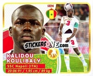 Sticker Koulibaly - Copa Mundial Russia 2018 - GOL
