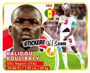 Sticker Koulibaly - Copa Mundial Russia 2018 n. 560 - GOL
