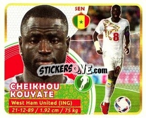 Sticker Kouyaté - Copa Mundial Russia 2018 n. 565 - GOL
