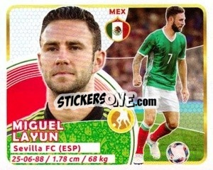 Sticker Layun - Copa Mundial Russia 2018 n. 396 - GOL
