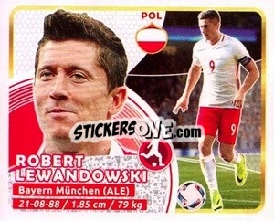 Sticker Lewandowski - Copa Mundial Russia 2018 - GOL
