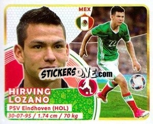 Sticker Lozano - Copa Mundial Russia 2018 n. 408 - GOL
