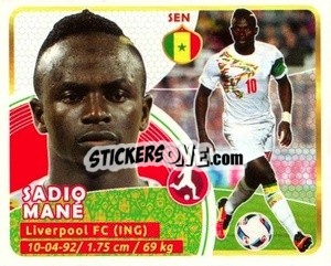 Sticker Mané - Copa Mundial Russia 2018 - GOL
