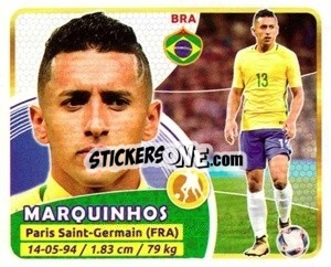 Sticker Marquinhos - Copa Mundial Russia 2018 n. 307 - GOL
