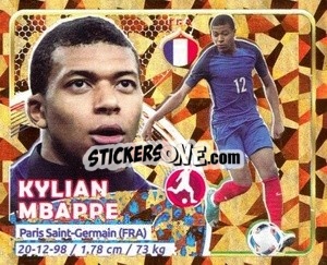 Sticker Mbappé - Copa Mundial Russia 2018 n. 173 - GOL
