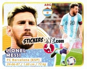 Sticker Messi - Copa Mundial Russia 2018 n. 244 - GOL
