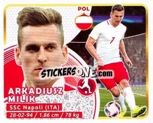 Sticker Milik - Copa Mundial Russia 2018 n. 551 - GOL
