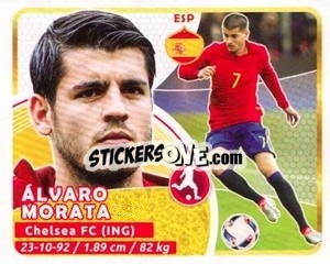 Sticker Morata - Copa Mundial Russia 2018 n. 136 - GOL

