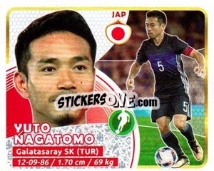 Sticker Nagatomo - Copa Mundial Russia 2018 n. 578 - GOL
