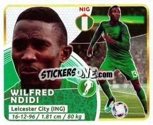 Sticker Ndidi - Copa Mundial Russia 2018 n. 295 - GOL

