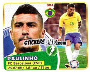 Sticker Paulinho - Copa Mundial Russia 2018 n. 314 - GOL
