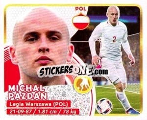 Sticker Pazdan - Copa Mundial Russia 2018 n. 542 - GOL
