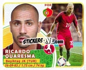 Sticker Quaresma - Copa Mundial Russia 2018 - GOL

