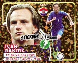Sticker Rakitic - Copa Mundial Russia 2018 n. 260 - GOL
