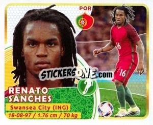 Sticker Renato Sanches - Copa Mundial Russia 2018 n. 113 - GOL
