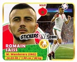 Sticker Saïss - Copa Mundial Russia 2018 n. 98 - GOL
