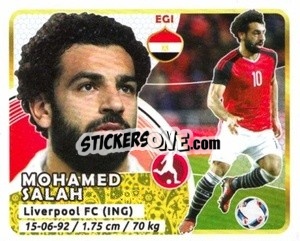 Sticker Salah - Copa Mundial Russia 2018 n. 79 - GOL
